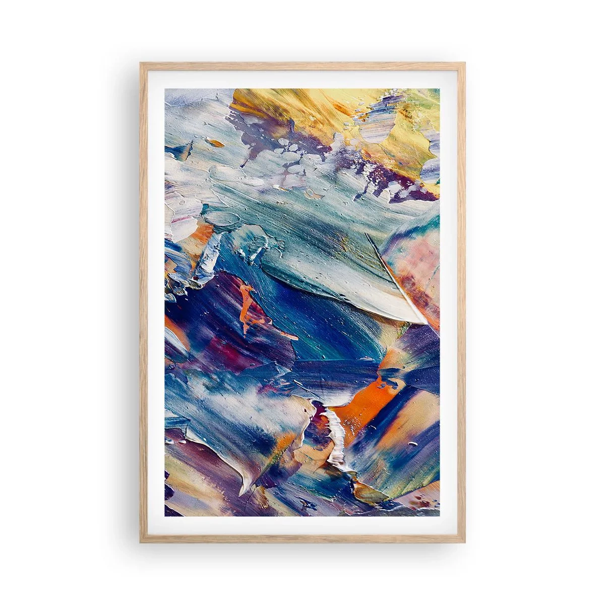 Affiche dans un chêne clair - Poster - Confusion des couleurs - 61x91 cm