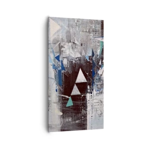 Impression sur toile - Image sur toile - Ordre prioritaire des triangles - 65x120 cm