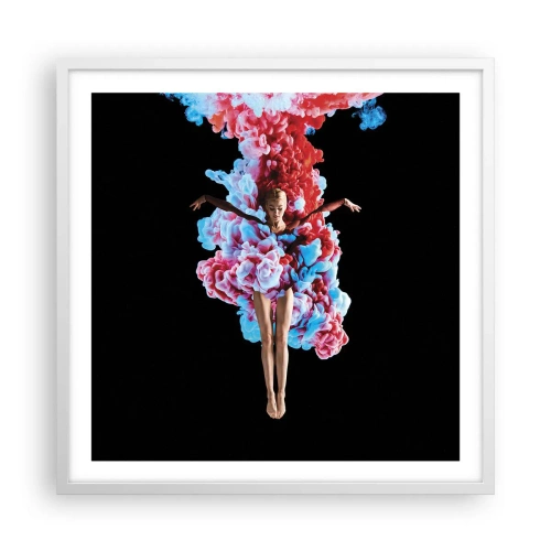 Affiche dans un cadre blanc - Poster - En pleine floraison - 60x60 cm