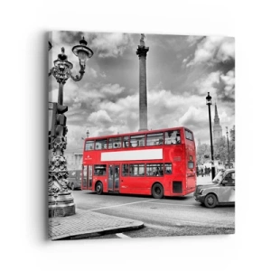 Impression sur toile - Image sur toile - La vraie circulation sanguine de la ville - 40x40 cm