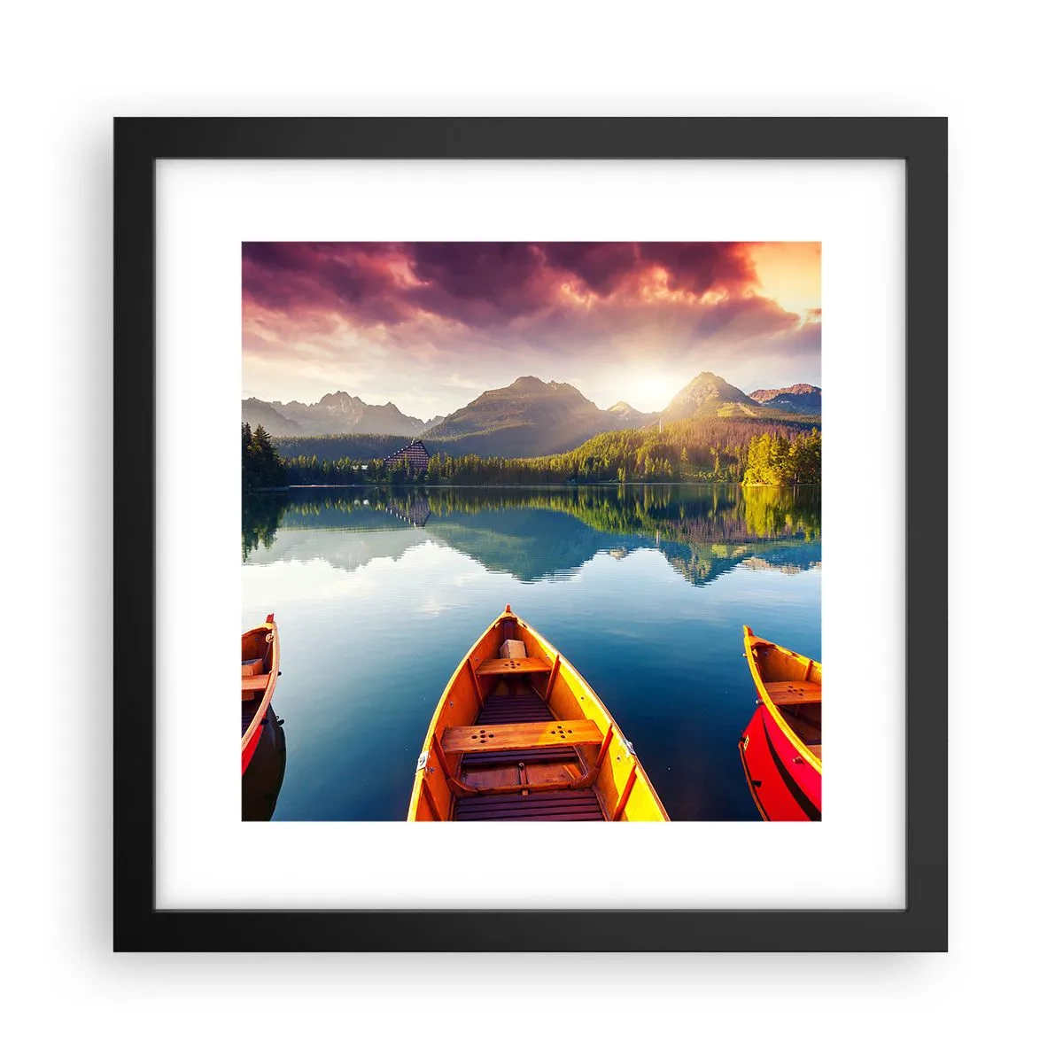 Affiche dans un cadre noir - Poster - Rien contre nature - 30x30 cm