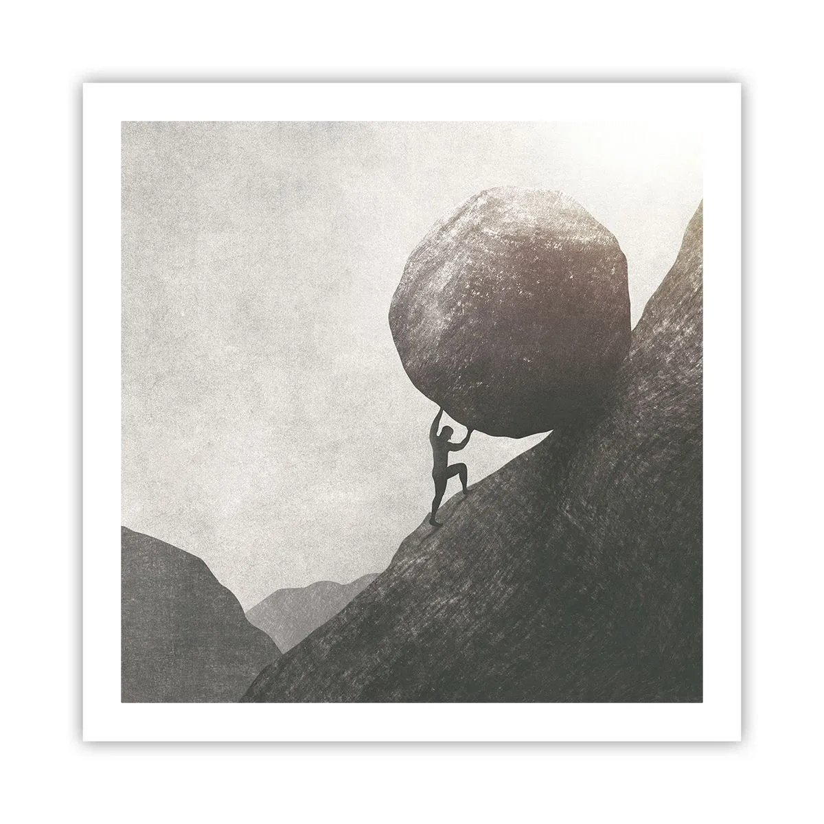 Affiche - Poster - Je crois contre tout espoir - 60x60 cm