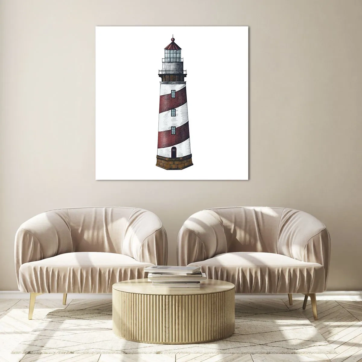 Impression sur verre - Image sur verre - Toujours sur ses gardes - 40x40 cm