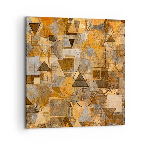 Impression sur toile - Image sur toile - Le monde en forme - 50x50 cm