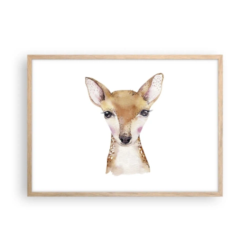 Affiche dans un chêne clair - Poster - L'innocence de la nature - 70x50 cm