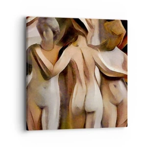 Impression sur toile - Image sur toile - Trois Grâces 2.0 - 40x40 cm