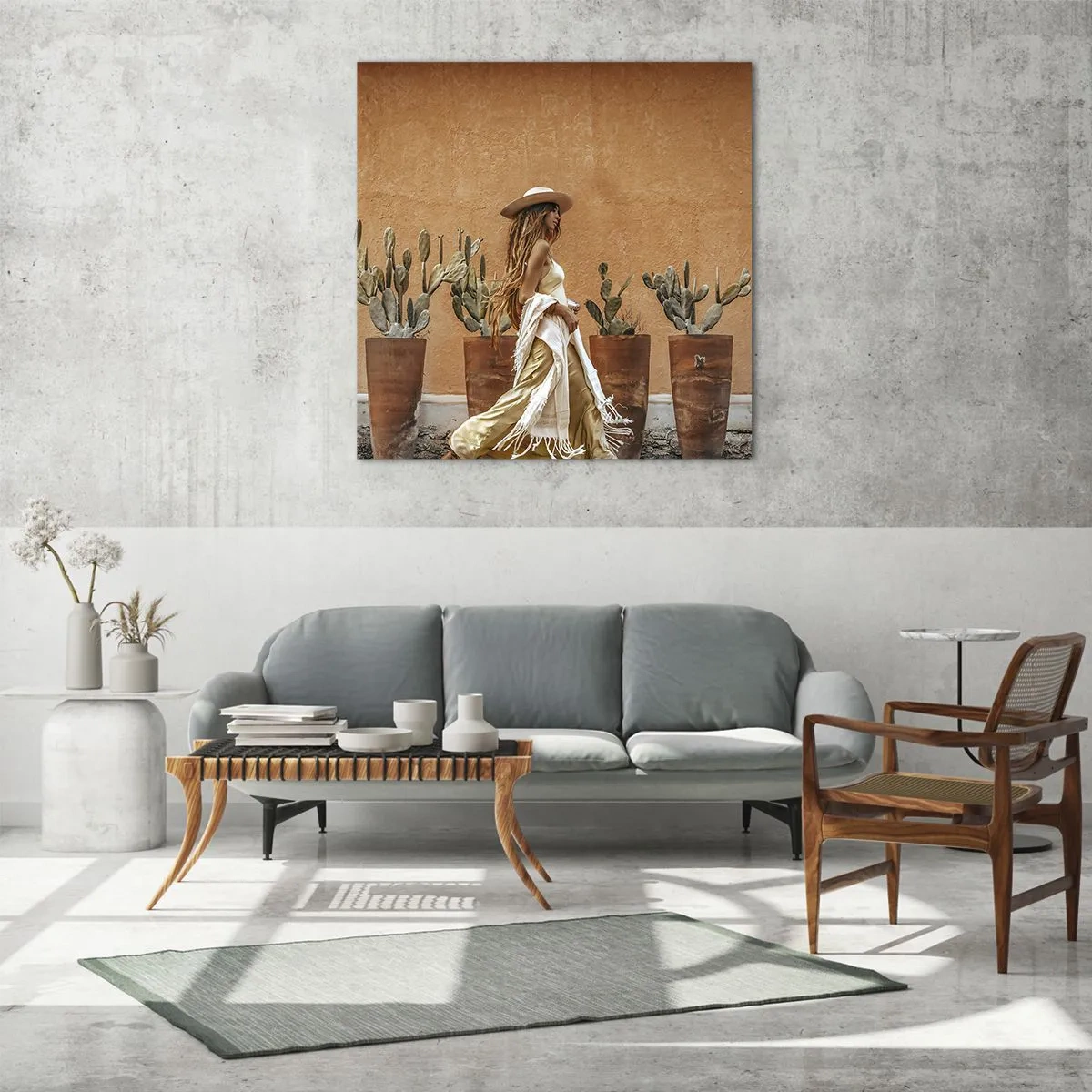 Impression sur verre - Image sur verre - Style hippie - 60x60 cm