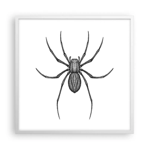 Affiche dans un cadre blanc - Poster - Une précision troublante - 60x60 cm