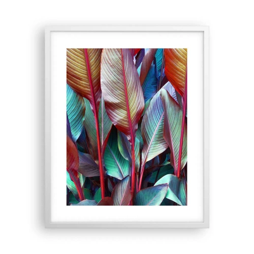 Affiche dans un cadre blanc - Poster - Un fourré coloré - 40x50 cm