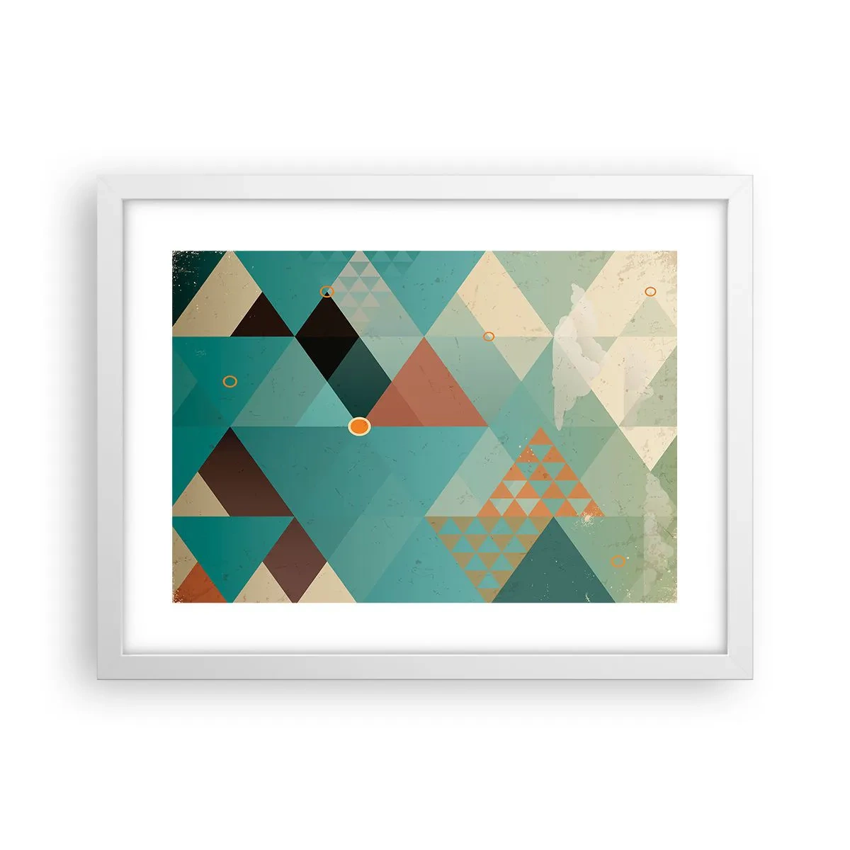 Affiche dans un cadre blanc - Poster - Unité de la multiplicité, multiplicité de l'unité - 40x30 cm