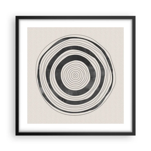 Affiche dans un cadre noir - Poster - Ce qui est important c'est ce qu'il y a entre les deux - 50x50 cm