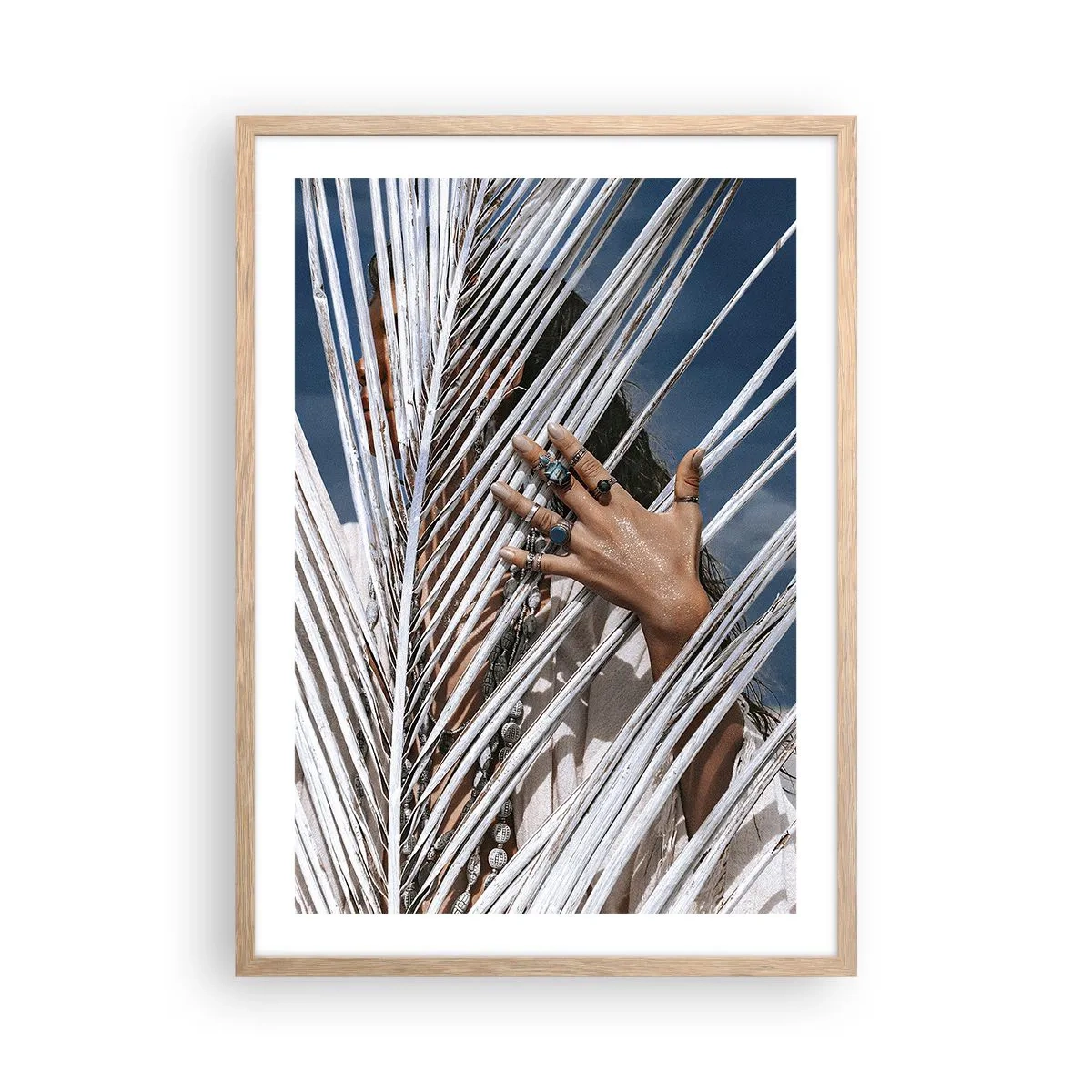 Affiche dans un chêne clair - Poster - Fille de chaman ? - 50x70 cm