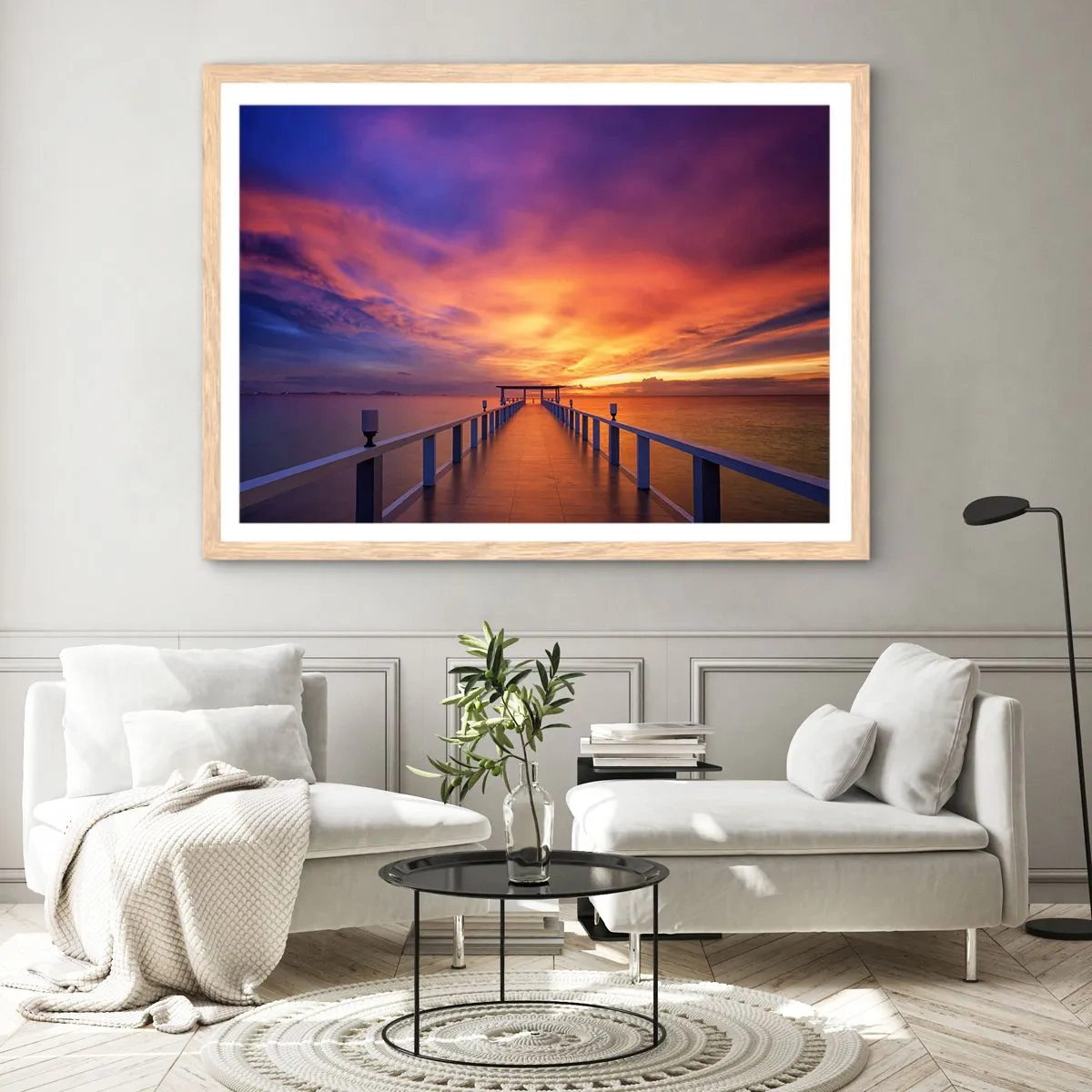 Affiche dans un chêne clair - Poster - Sans fin - 40x30 cm