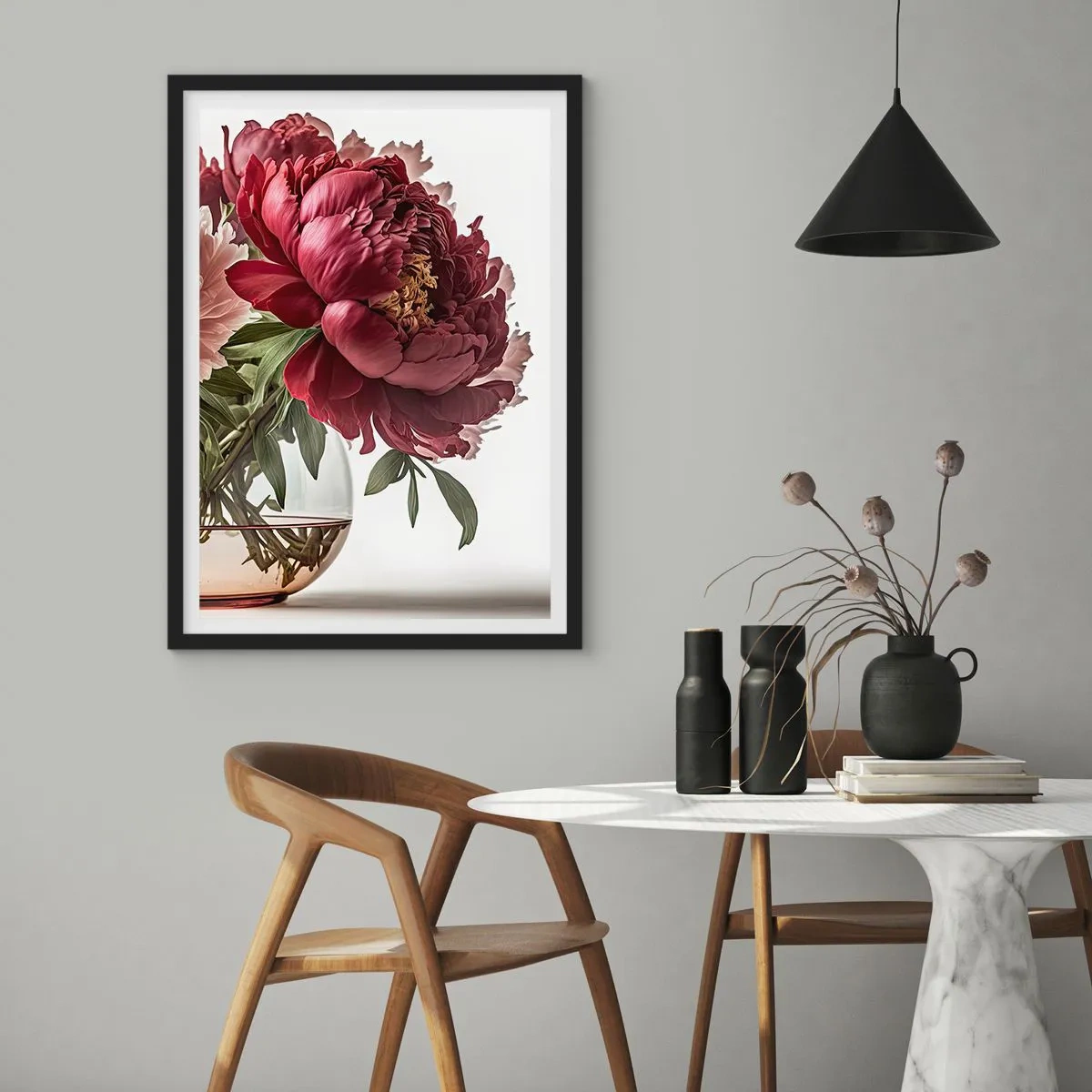 Affiche dans un cadre noir - Poster - En pleine floraison de beauté - 30x40 cm