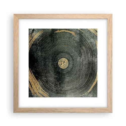 Affiche dans un chêne clair - Poster - Changement et persistance - 30x30 cm