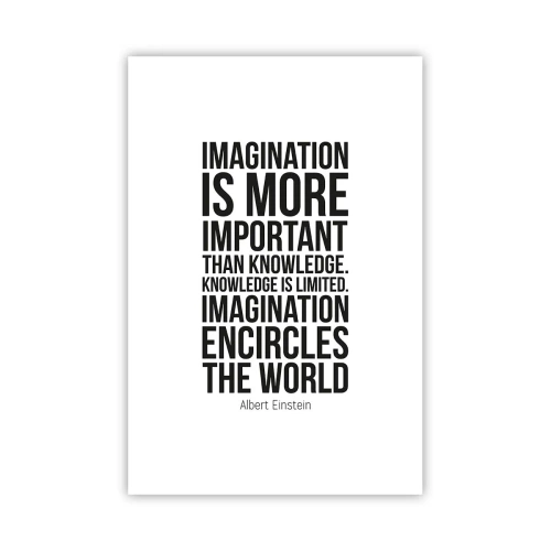 Affiche - Poster - Einstein sur le pouvoir de l'imagination - 61x91 cm