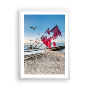 Affiche dans un cadre blanc - Poster - Repos mérité - 50x70 cm