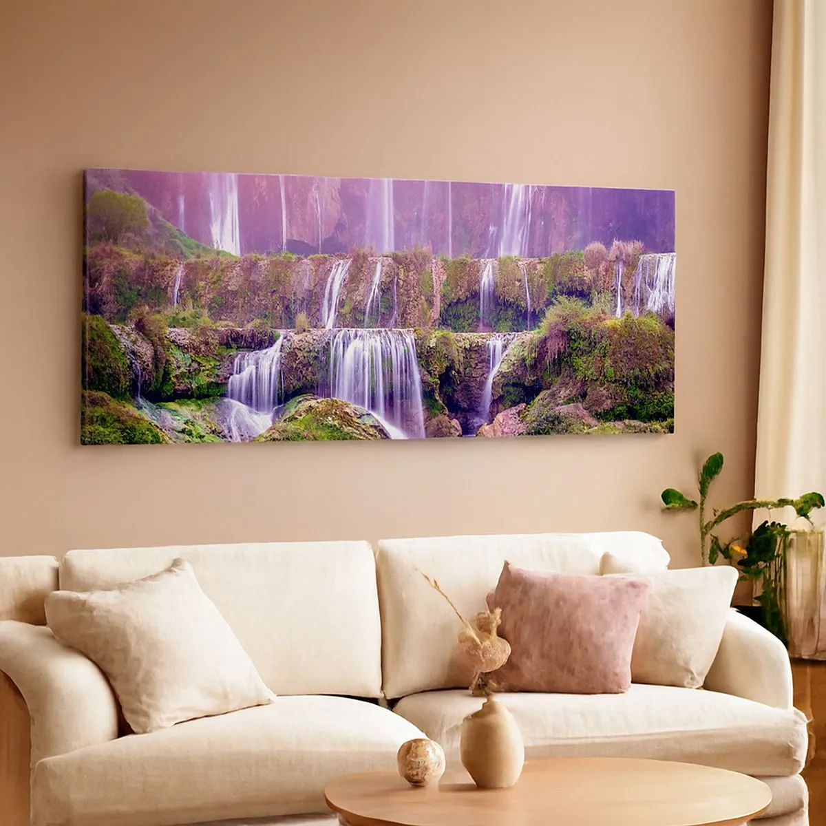 Impression sur toile - Image sur toile - Escalier vers le ciel - 100x40 cm