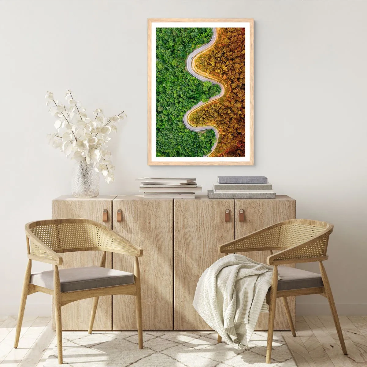 Affiche dans un chêne clair - Poster - Frontieres et differences - 61x91 cm