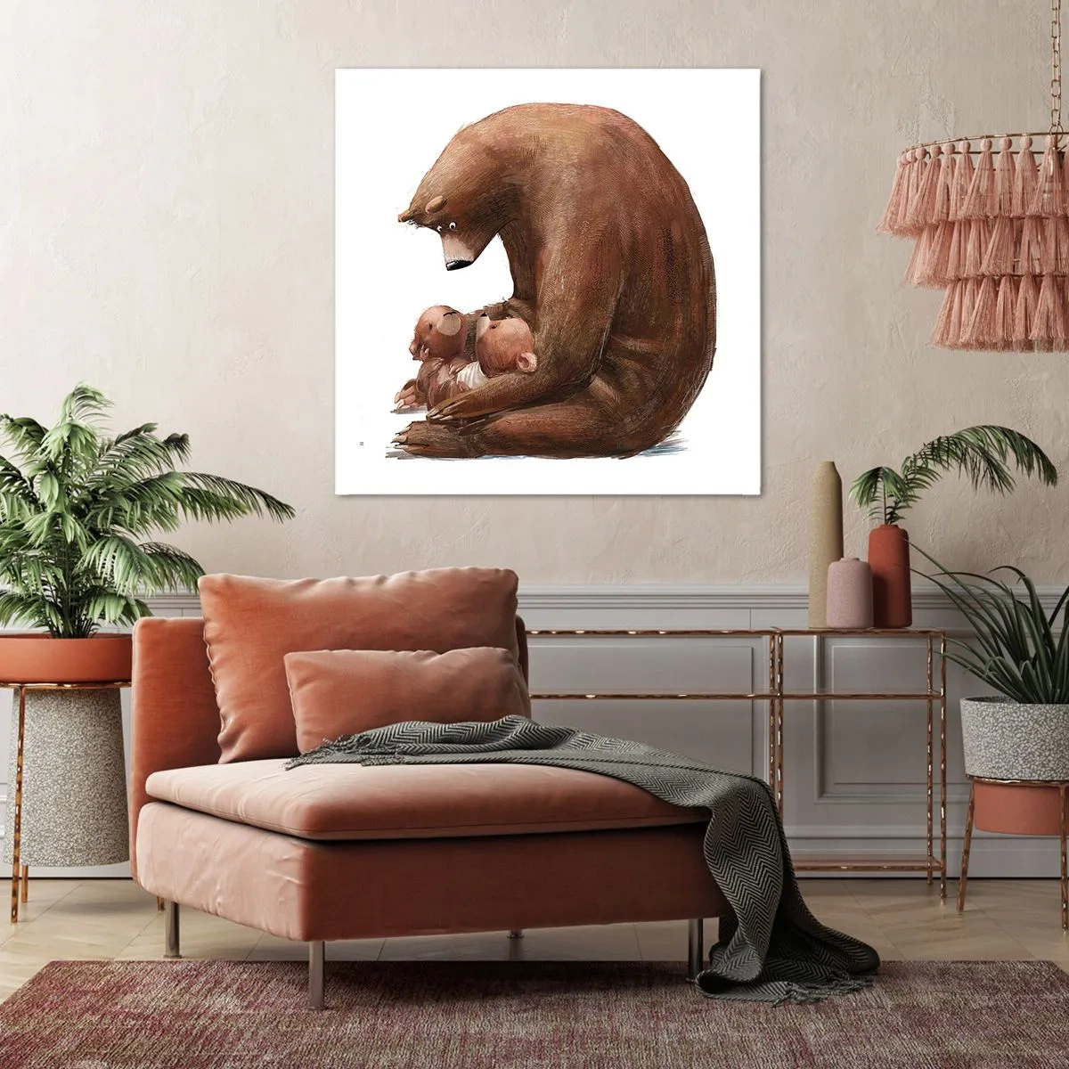 Impression sur toile - Image sur toile - Faites de beaux rêves les enfants - 70x70 cm