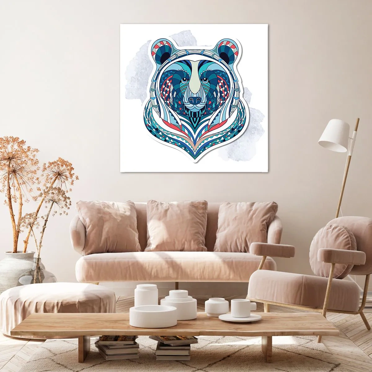 Impression sur toile - Image sur toile - Vive le Groenland ! - 70x70 cm