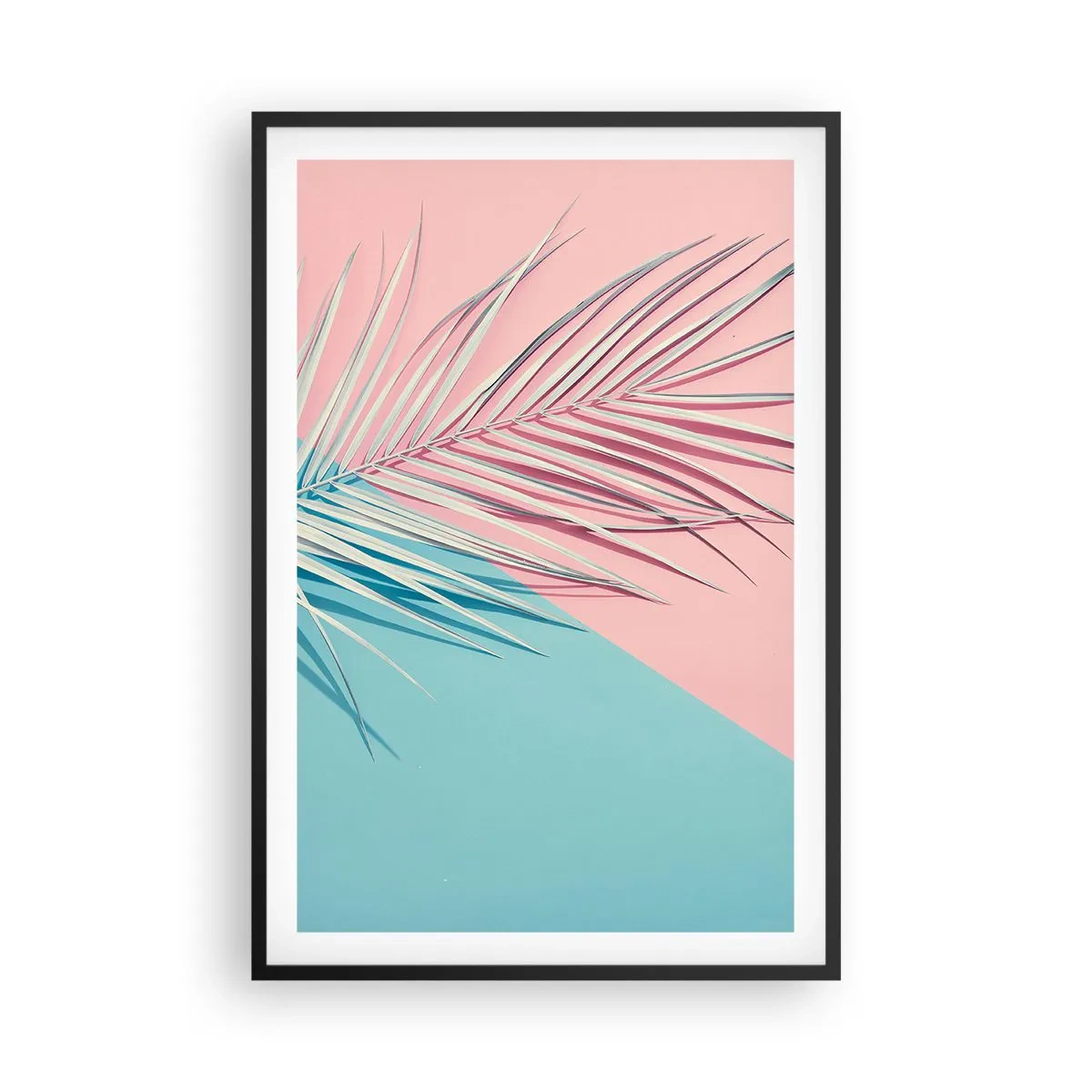 Affiche dans un cadre noir - Poster - Impression tropicale - 61x91 cm