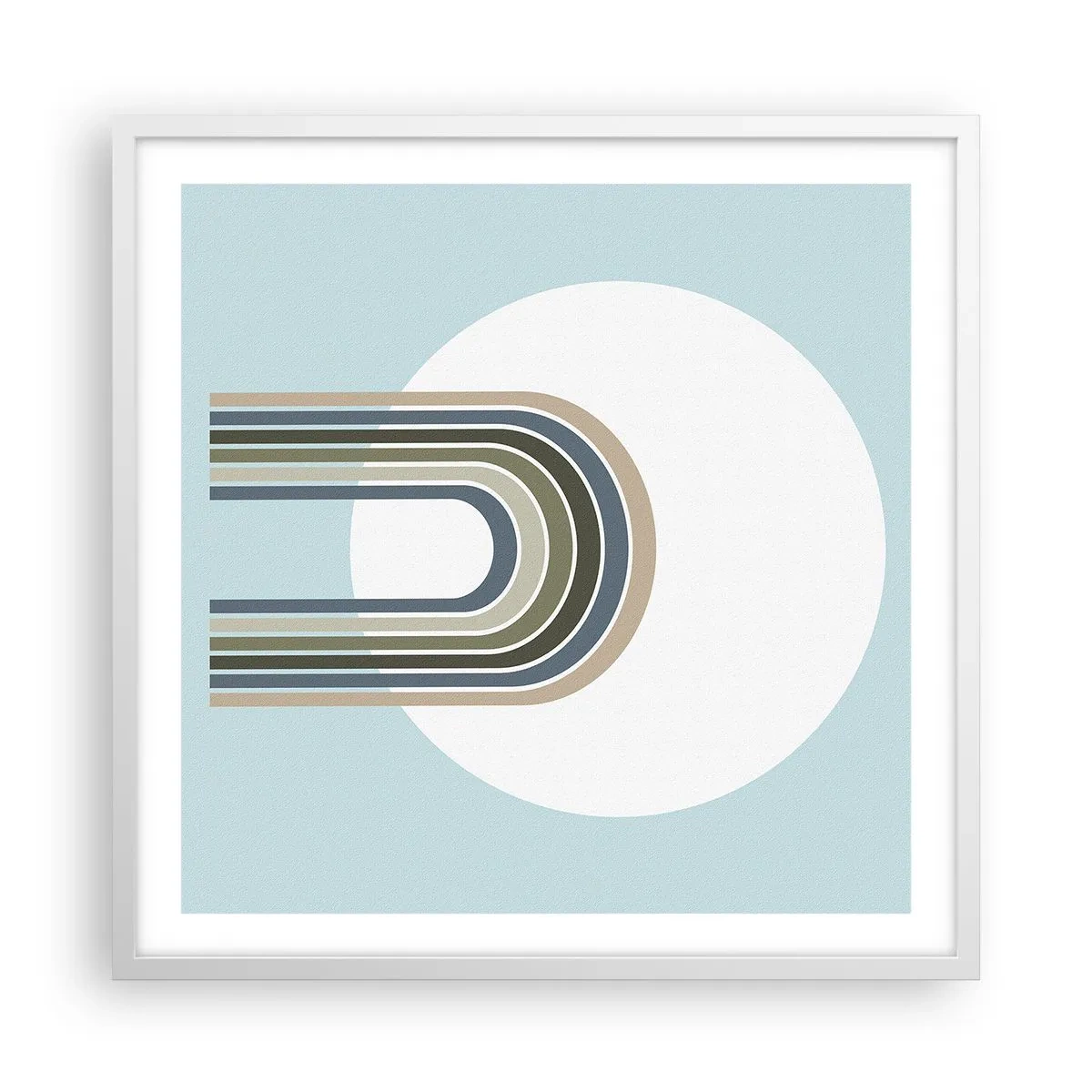 Affiche dans un cadre blanc - Poster - Attraction irrésistible - 60x60 cm