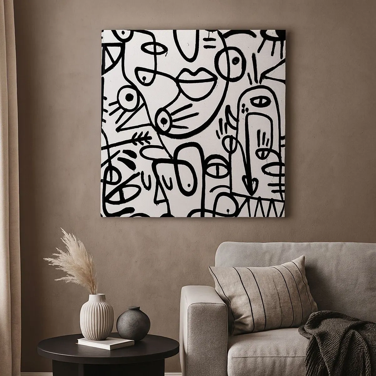 Impression sur toile - Image sur toile - Visages et mirages - 30x30 cm