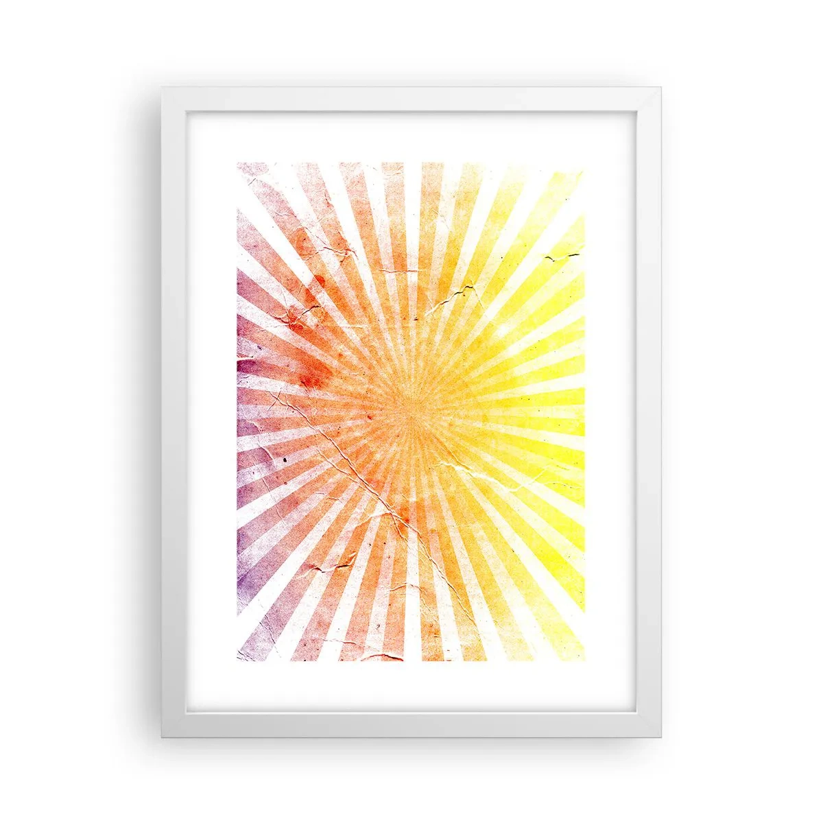 Affiche dans un cadre blanc - Poster - Levant et couchant - 30x40 cm