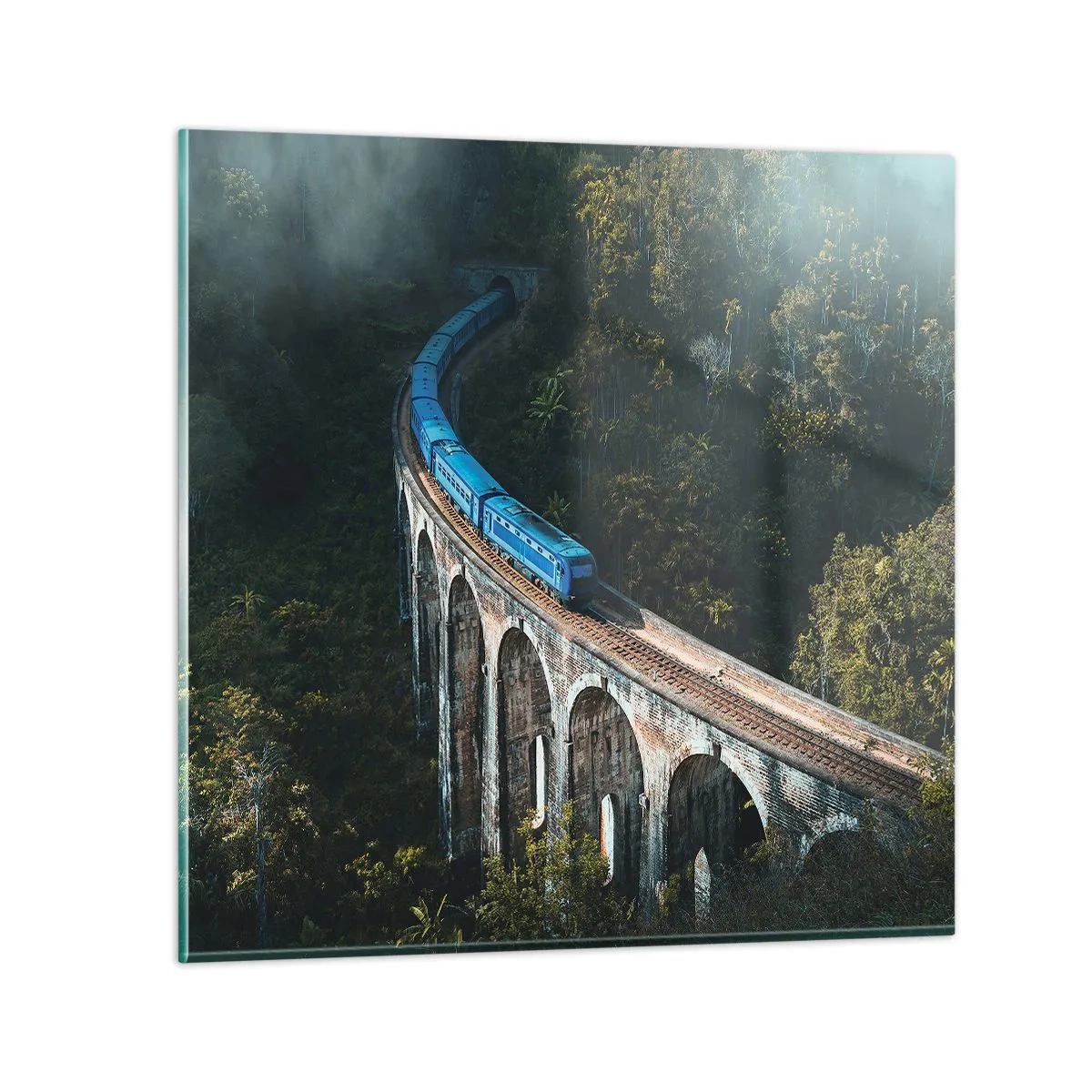 Impression sur verre - Image sur verre - Train nature - 30x30 cm