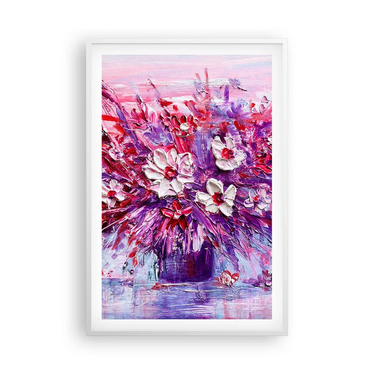 Affiche dans un cadre blanc - Poster - Innocence et passion - 61x91 cm