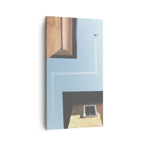Impression sur toile - Image sur toile - Au-dessus du labyrinthe de la ville - 45x80 cm