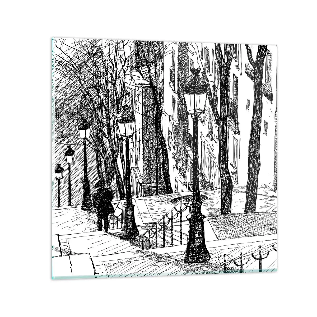 Impression sur verre - Image sur verre - Une histoire d'amour ou une histoire d'horreur ? - 30x30 cm