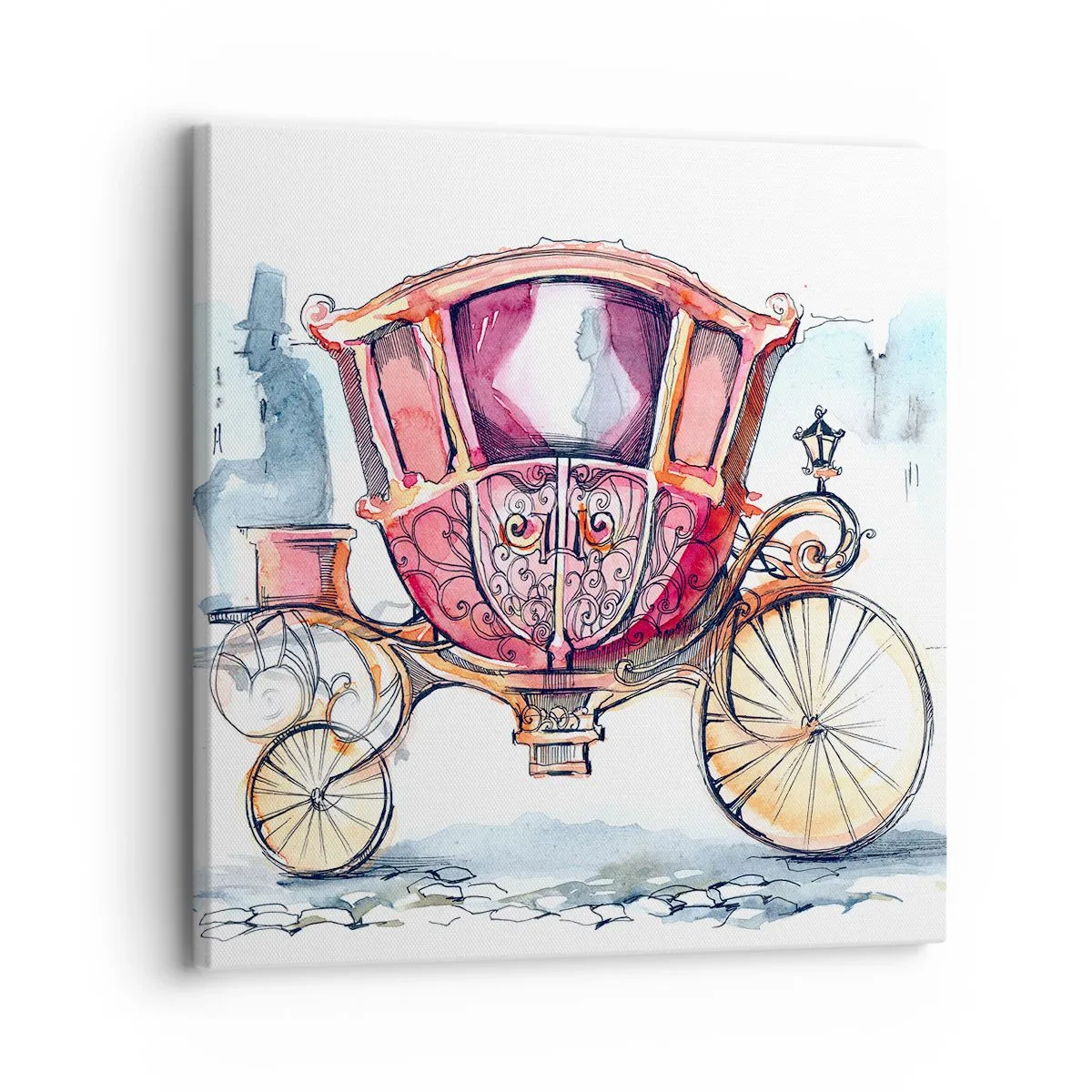 Impression sur toile - Image sur toile - À un mariage ou à un bal ? - 30x30 cm