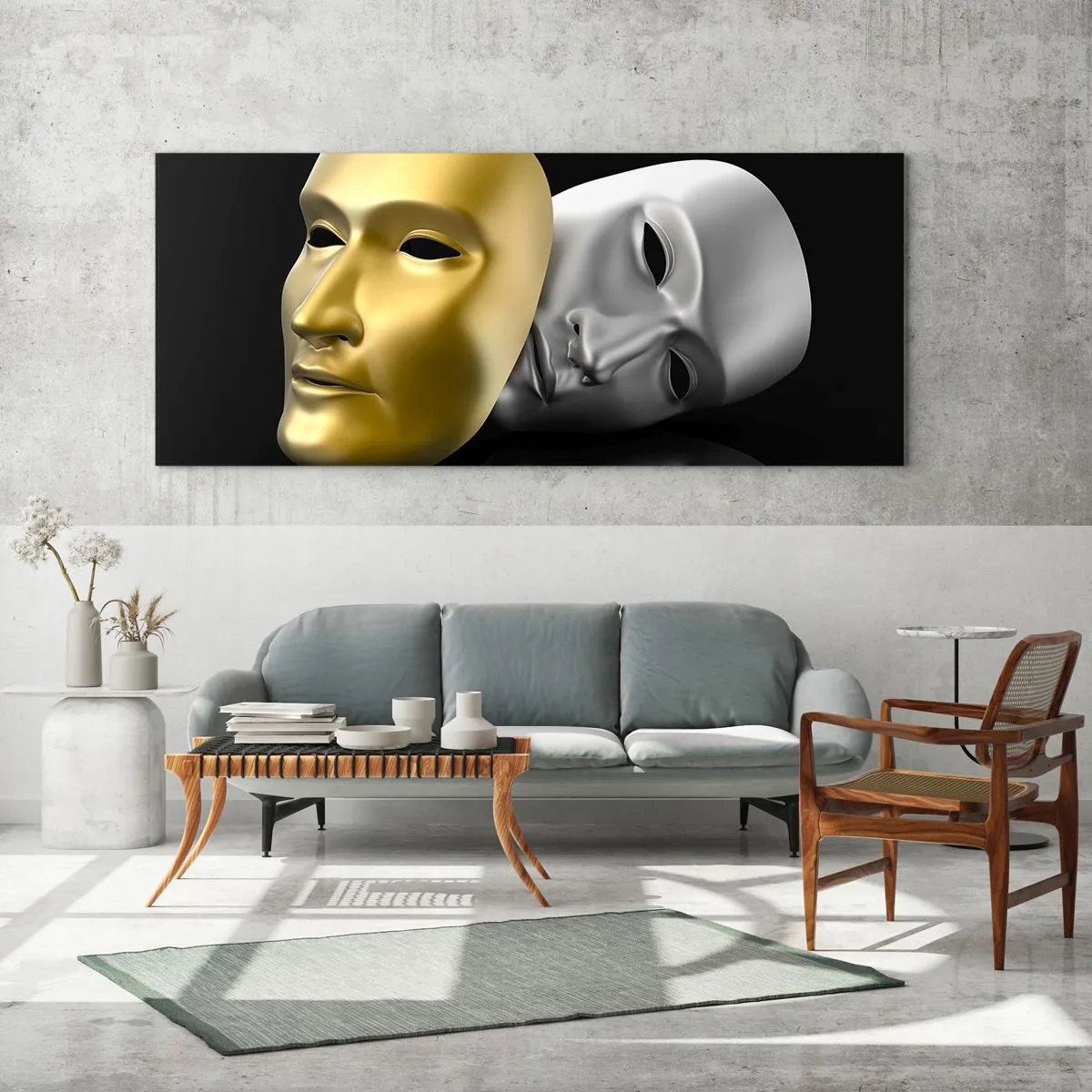 Impression sur verre - Image sur verre - La vie est un théâtre - 90x30 cm