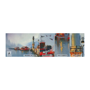 Échantillon de Papier Peint Premium Sand - Na końcu świata - Paysage, port, Phare - 100x30 cm