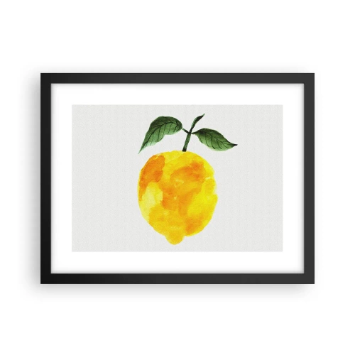 Affiche dans un cadre noir - Poster - Comment reconnaitre le goût du soleil - 40x30 cm