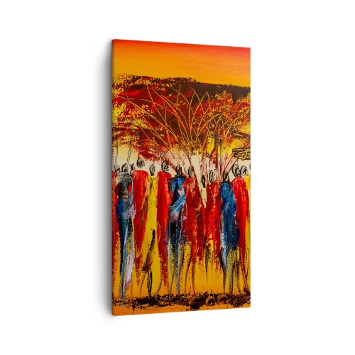 Impression sur toile - Image sur toile - Là-bas, là-bas, ils vont là-bas - 45x80 cm