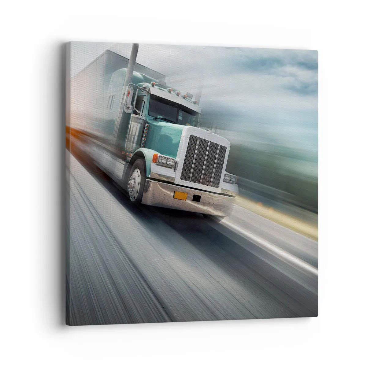 Impression sur toile - Image sur toile - Le géant américain est en fuite - 40x40 cm