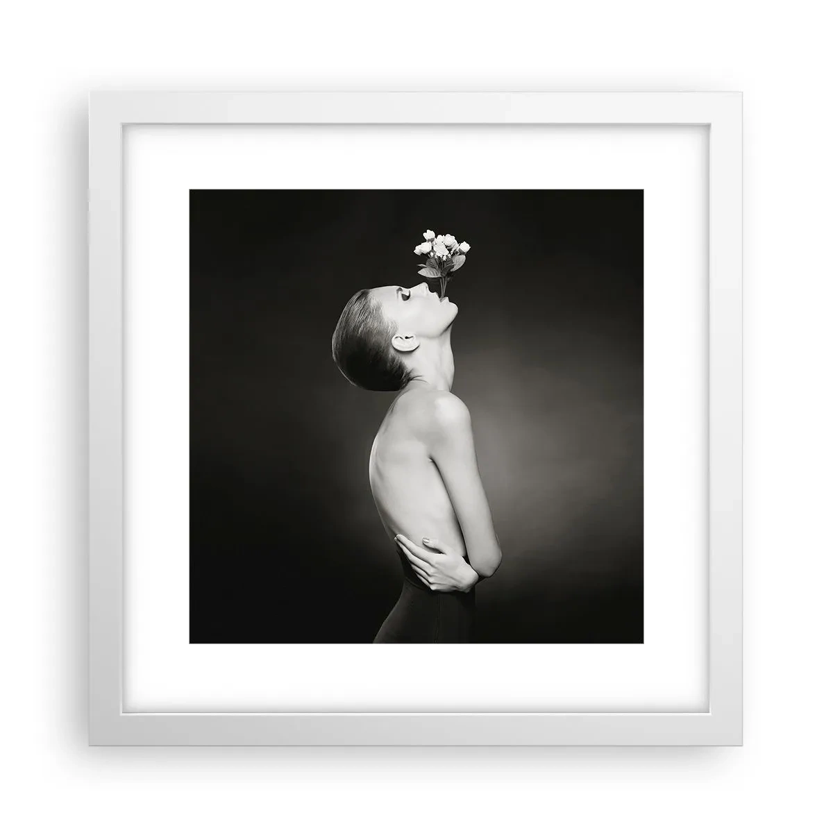 Affiche dans un cadre blanc - Poster - Elégance excentrique - 30x30 cm