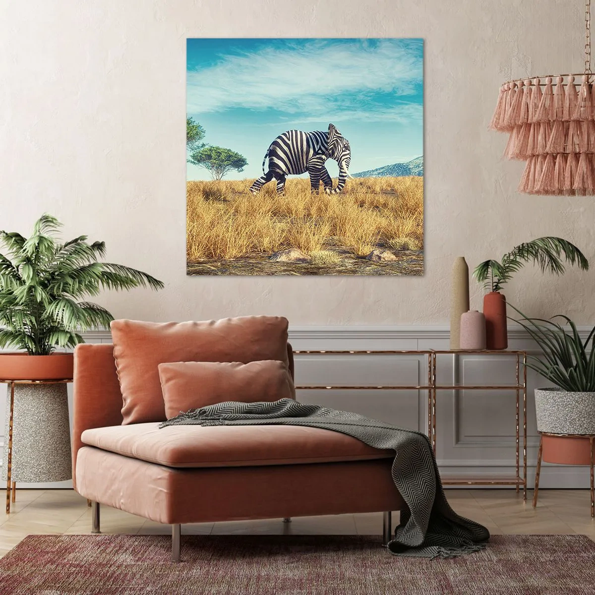 Impression sur toile - Image sur toile - Le gris n'est déjà plus à la mode - 70x70 cm