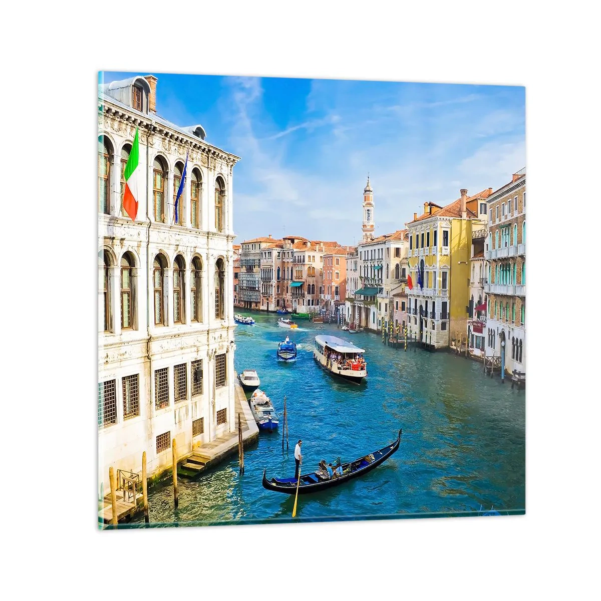 Impression sur verre - Image sur verre - Trafic de rue unique au monde - 70x70 cm