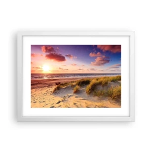 Affiche dans un cadre blanc - Poster - L'air sent déjà l'été - 40x30 cm