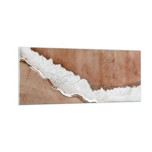 Impression sur verre - Image sur verre - Dans des couleurs de la terre - 100x40 cm