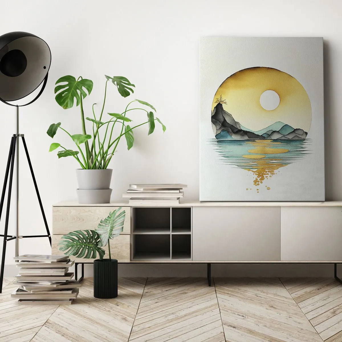 Impression sur toile - Image sur toile - Dans le cercle de la beauté - 45x80 cm