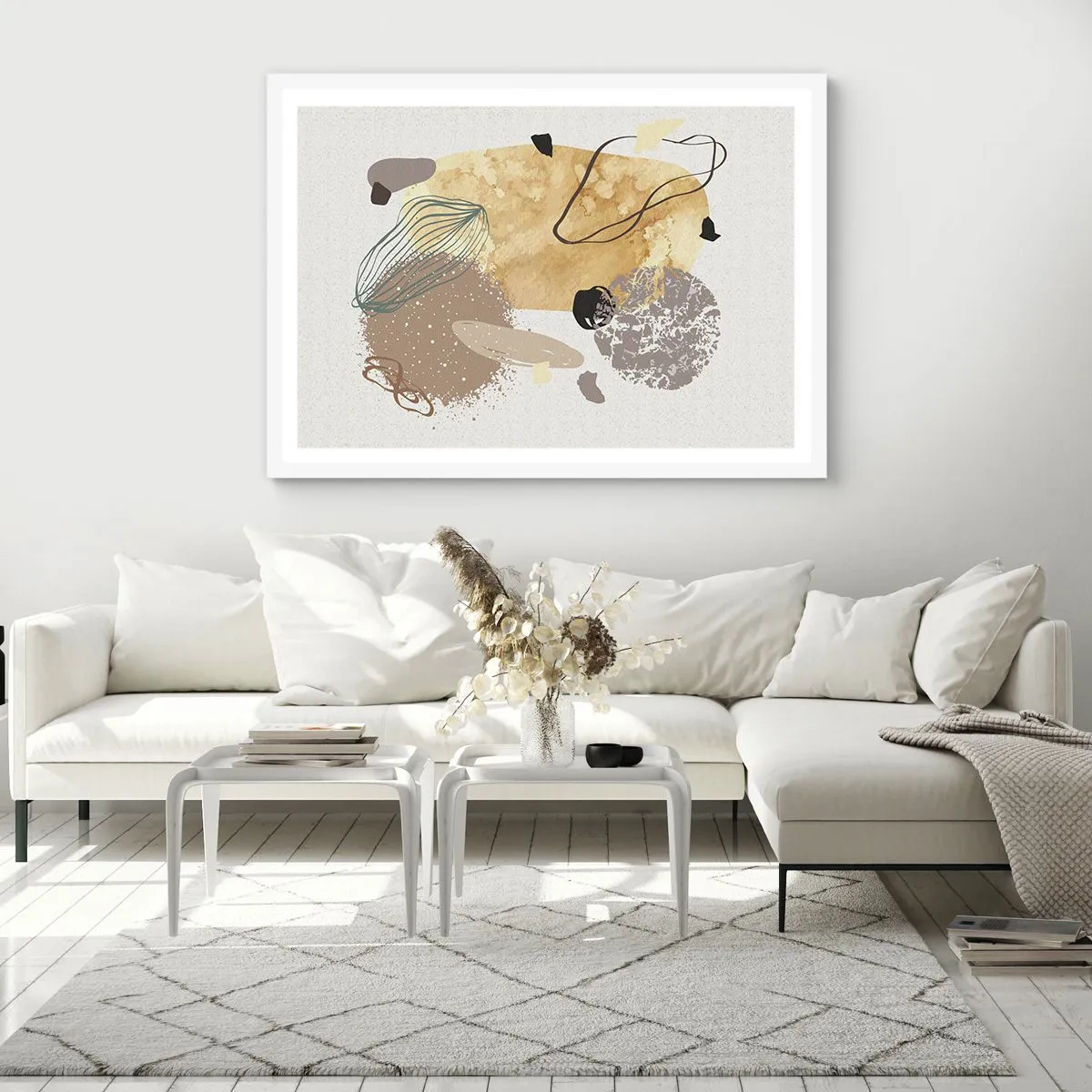 Affiche dans un cadre blanc - Poster - Plumcologie appliquée - 50x40 cm