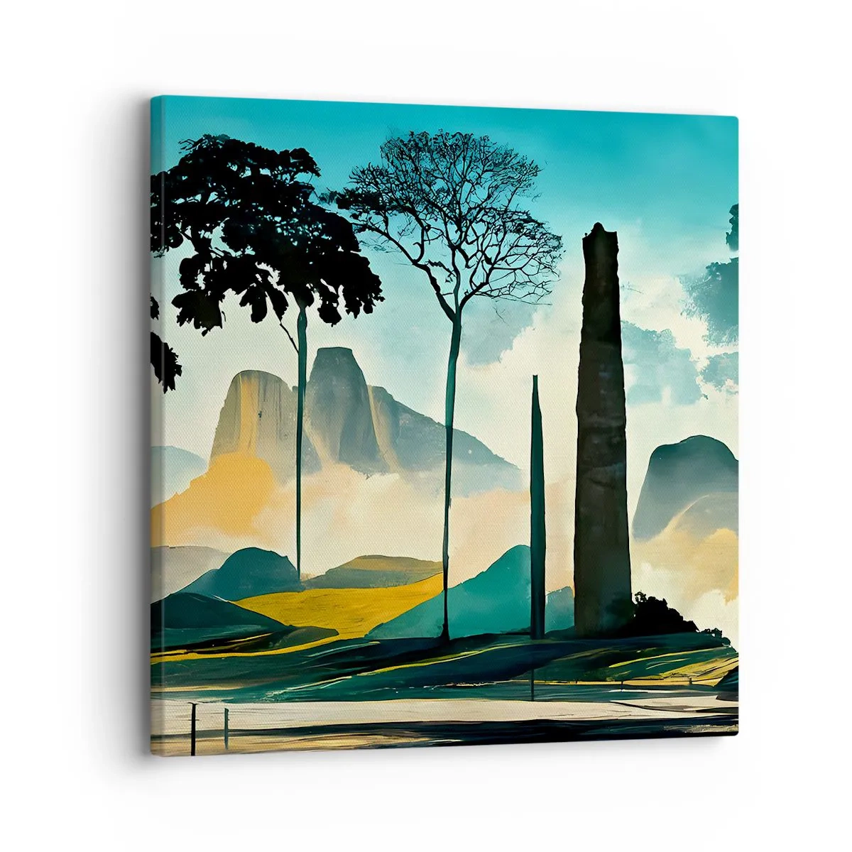 Impression sur toile - Image sur toile - Toujours de plus en plus haut - 30x30 cm