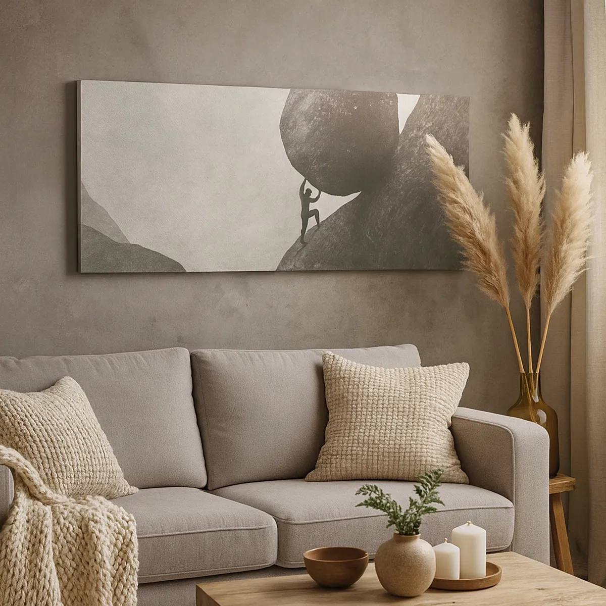 Impression sur toile - Image sur toile - Je crois contre tout espoir - 30x30 cm