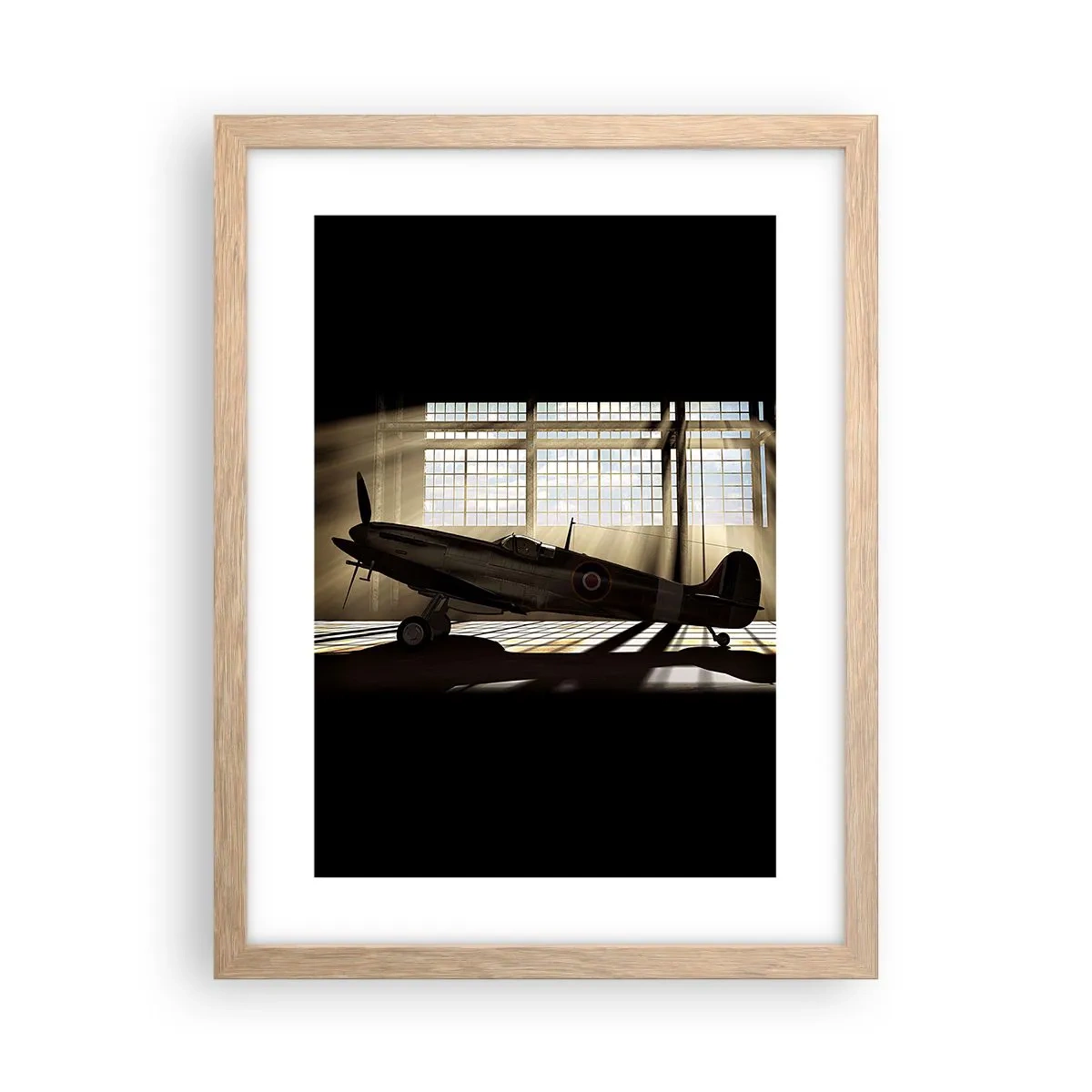 Affiche dans un chêne clair - Poster - Le repos du guerrier - 30x40 cm