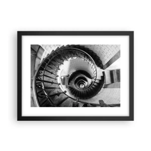 Affiche dans un cadre noir - Poster - De plus en plus haut - 40x30 cm